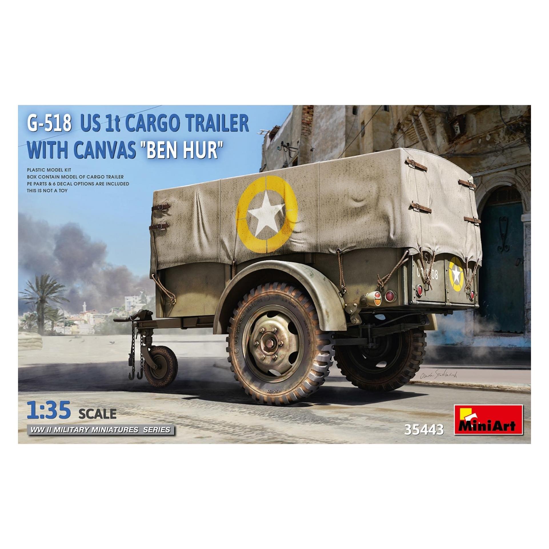 Other 1:35 US 1to. Cargo Trailer Ben Hur (550035443)