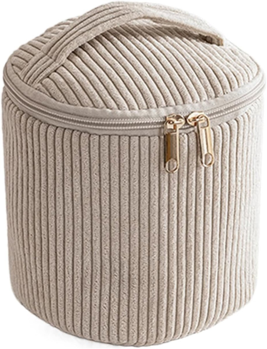Esthetische Corduroy Make Uptas voor jouw opbergbehoeften