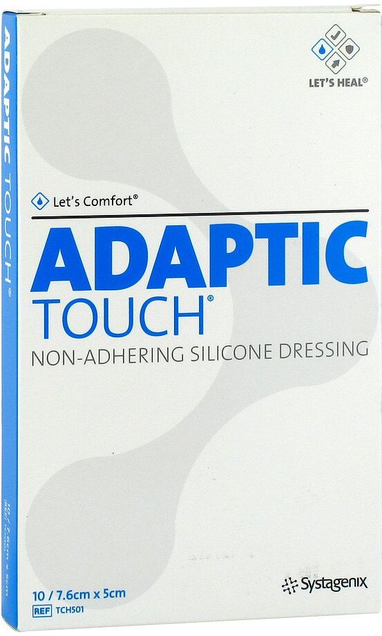 Adaptic Touch 5x7,6 cm nichthaft.Sil.Wundauflage