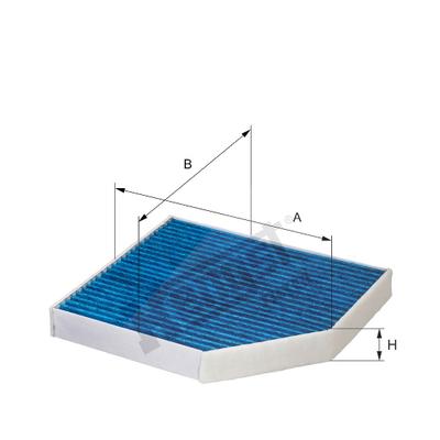 Hengst Filter Filter, Innenraumluft [Hersteller-Nr. E2948LB] für Porsche, Audi