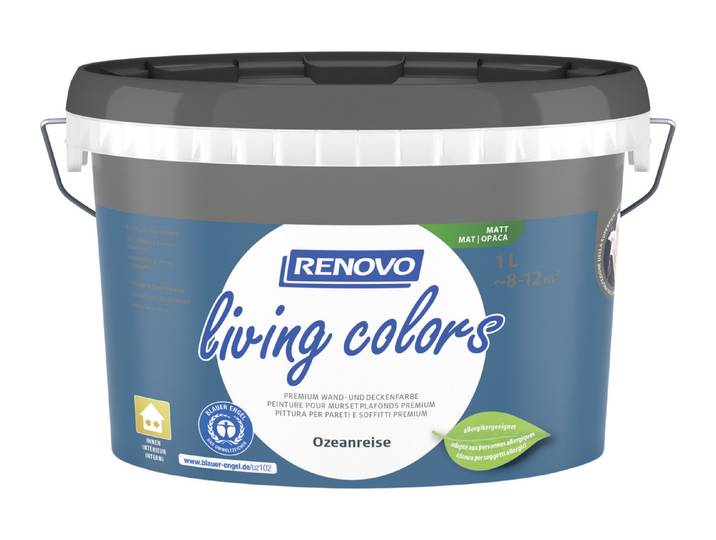 Renovo Living Colors Wand- und Deckenfarbe Ozeanreise 1 l