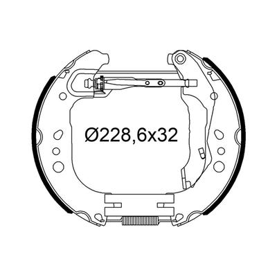 VALEO Bremsbackensatz 554948 Hinterachse