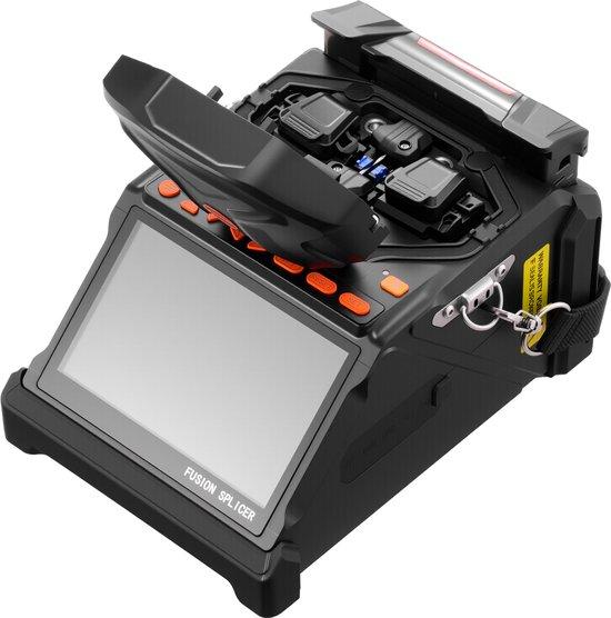 Faserkabel-Fusioniermaschine, 6-Motoren - Kern und Mantel Umlenkung - 6 Sekunden Splettzeit - 5-Zoll-LCD-Bildschirm - 7800 mAh - für SM/MM/DS/NZDS-Fasern
