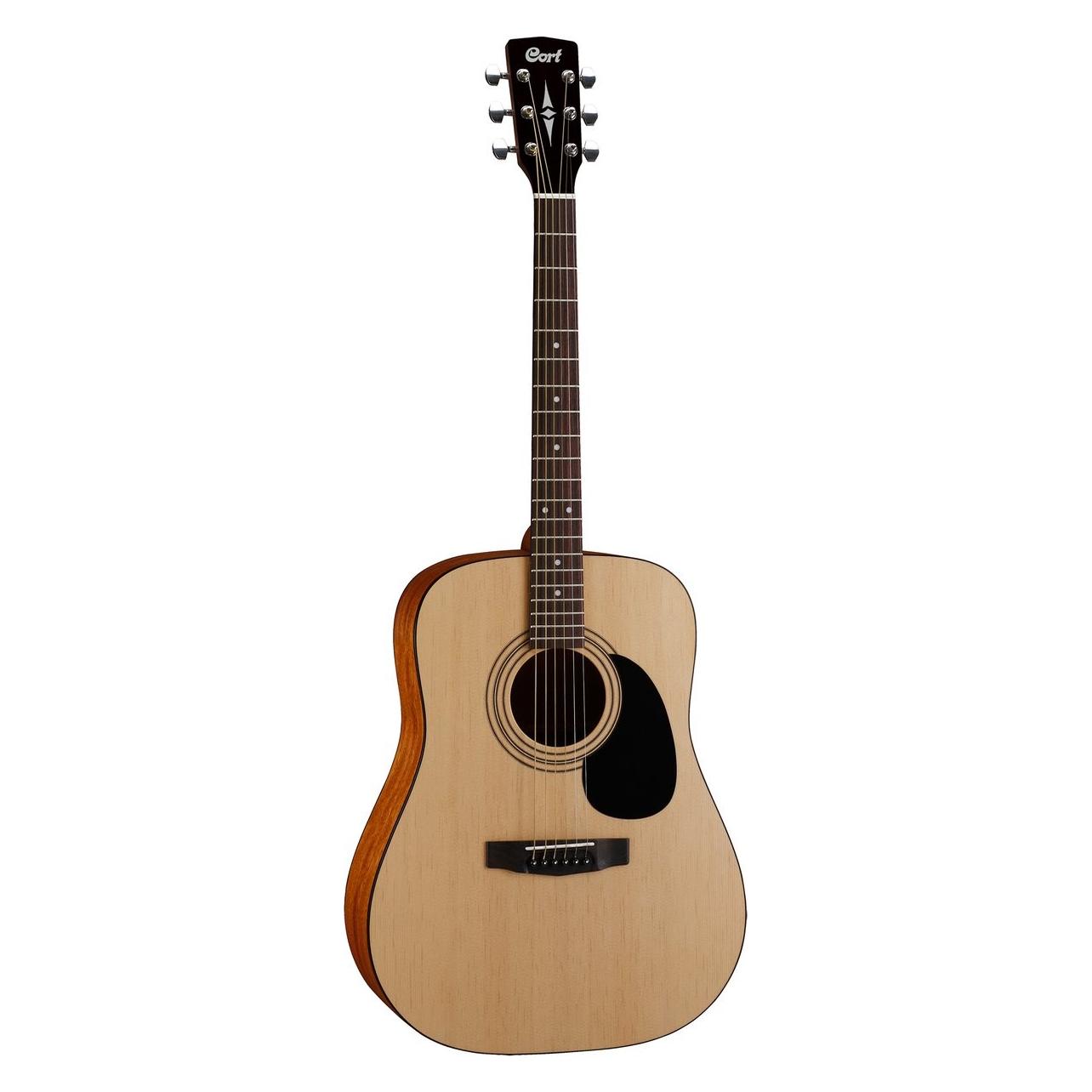 Cort Guitars AD810 Open Pore westerngitaar (Westerngitarre, Mahagoni (Boden und Zargen), Mahagoni (Hals), Massive Fichte (Decke), Merbau (Griffbrett), Palisander (Brücke)) (AD810OP-A-U)