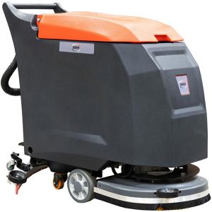 Schefer Scheuersaugmaschine SSM Premium, Arbeitsbreite 45 cm, Akku 2x 100 Ah, handgeführt, mit Tellerbürste, bis 2800 m²/h