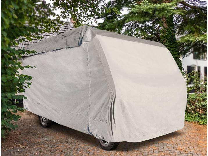 Wohnwagenschutzhülle CALIMA Calima , grau (anthrazit), L:830cm, Textil, Planen, Wohnwagenschutzhülle
