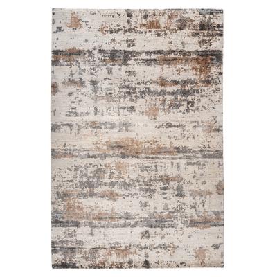 Teppich KAYOOM "Gem 970", taupe, B:140cm H:15mm L:200cm, Viskose, Teppiche, Teppich, Kurzflor, Vintage, Modernes Muster, Viskose, Fußbodenheizungsgeeignet