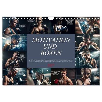 Motivation und Boxen (Wandkalender 2027 DIN A4 quer), CALVENDO Monatskalender