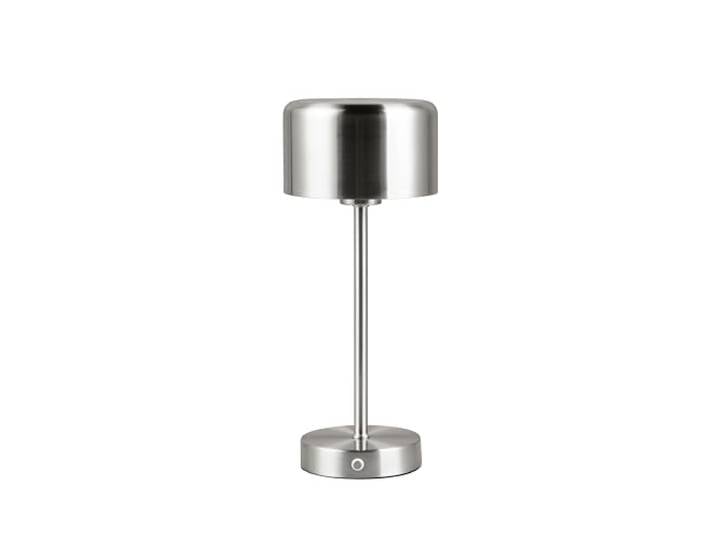 Reality Leuchten Jeff R59151107 Lampe de table à 4 LED avec batterie en métal nickel mat 1\,5 W