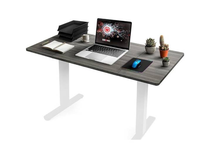 Duronic TT140 GY Plateau pour Bureau Assis Debout de 140 x 60 x 2 cm Compatible avec la plupart des Structures Assis Debout Idéa