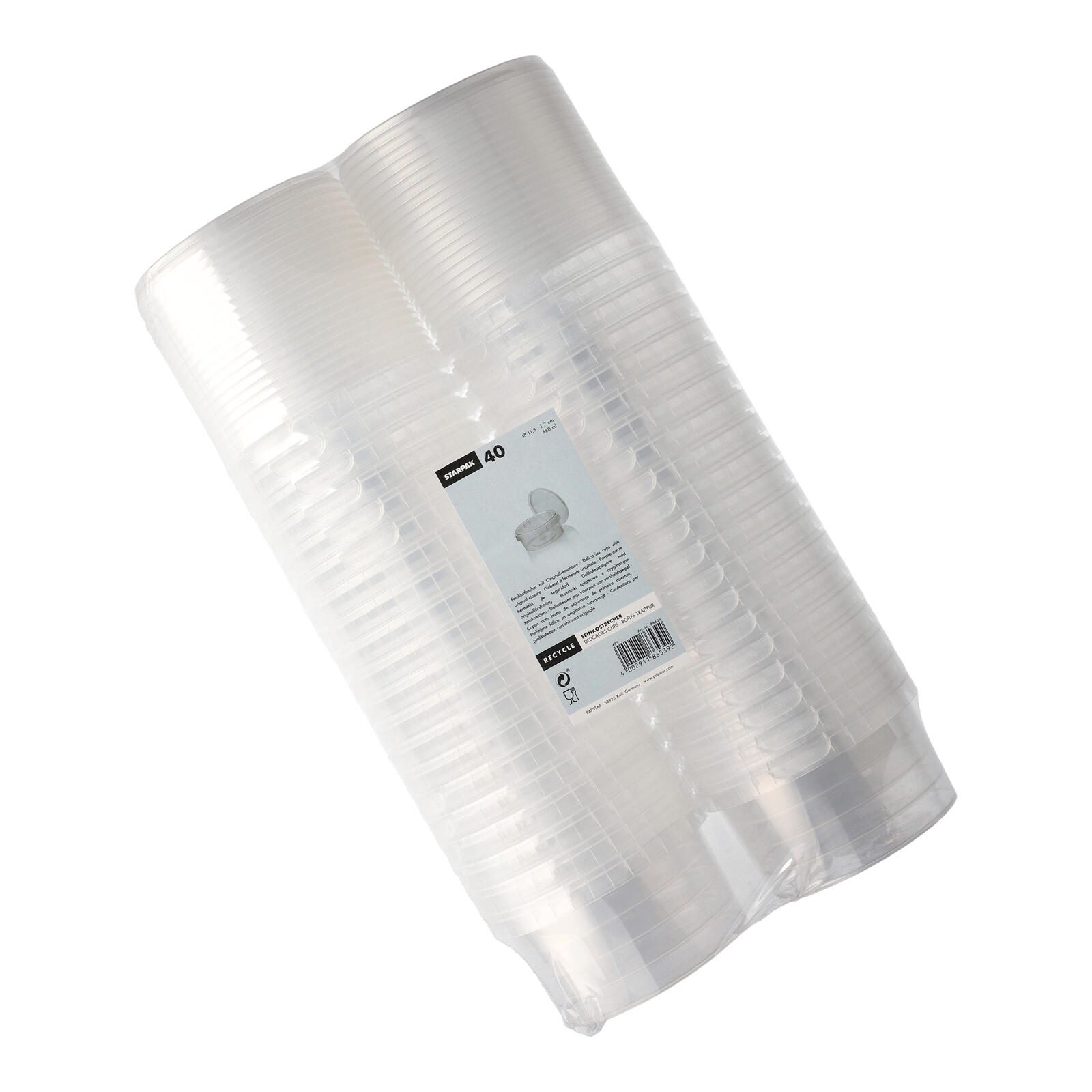 STARPAK Feinkostbecher 11.8 cm 0,48 l transparent 86539