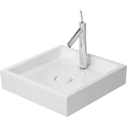 Duravit Aufsatzbecken Starck 1, 47cm, geschliffen, 038747, mit Hahnloch, 0387470027, Farbe: Weiß