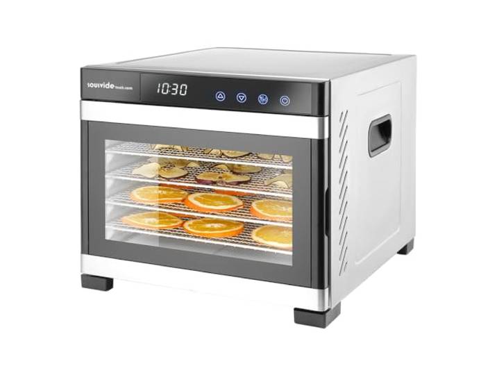 SousVideTools Dörrautomat Hendi mit 6 Ebenen, aus Edelstahl, Touchpanel mit Timer und Thermostatkontrolle, Industrie-Dörrautomat, ideal zum Dörren von Obst, Fleisch und Gemüse (229033)