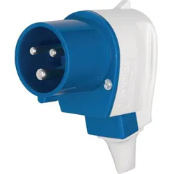 Berker 578101 CEE Winkelstecker 3Pol 16A grau/blau