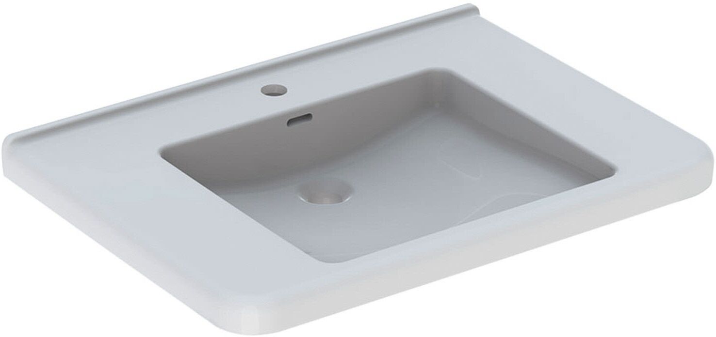 Geberit Renova Comfort Square Waschtisch 75 cm, barrierefrei