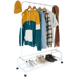 Relaxdays, Garderobe + Kleiderstange, Kleiderständer