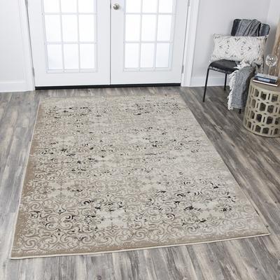"Alora Decor Swagger Collection Medallion Transitional Rug - 5'3"" x 7'6"""