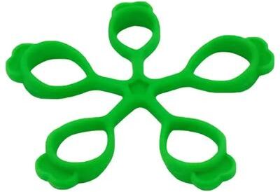 Multisell Products Hub Silicone Finger Expander Hand Gripper, Exercise Hand Grip Trainer, Wrist Strength Trainer Resistance Bands Fitness green