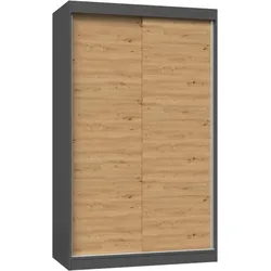Kleiderschrank Iga 120B ANTHRAZIT ARTISAN