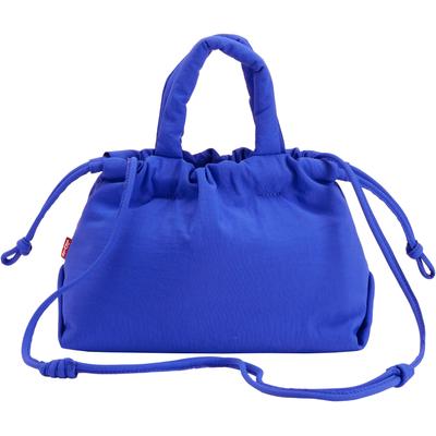 Beuteltasche LEVI'S "SMALL CASEY", Damen, blau (sodalite blau), Web, Kunstfaser, unifarben, Taschen Beuteltasche, mit Zugband