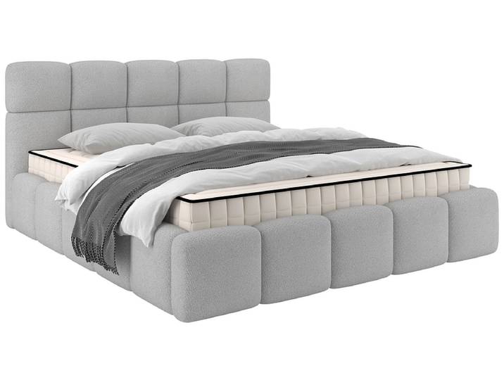 Kastenbett CLOUDY 160x200cm grau