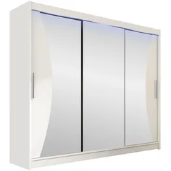 KLEIDERSCHRANK Aston IV, mit RGB LED Beleuchtung