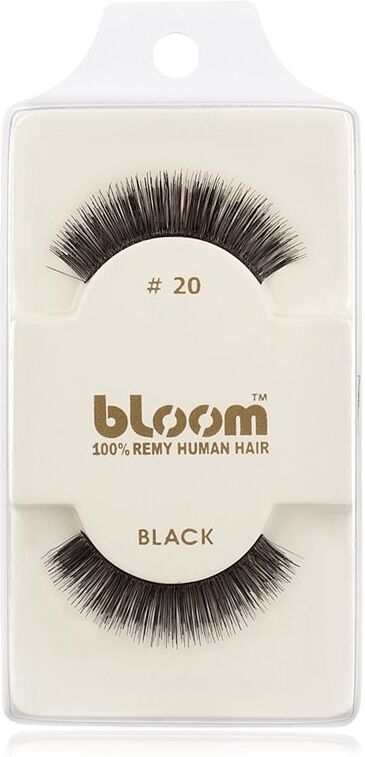 Bloom Natural faux-cils de vrais cheveux No. 20 (Black) 1 cm