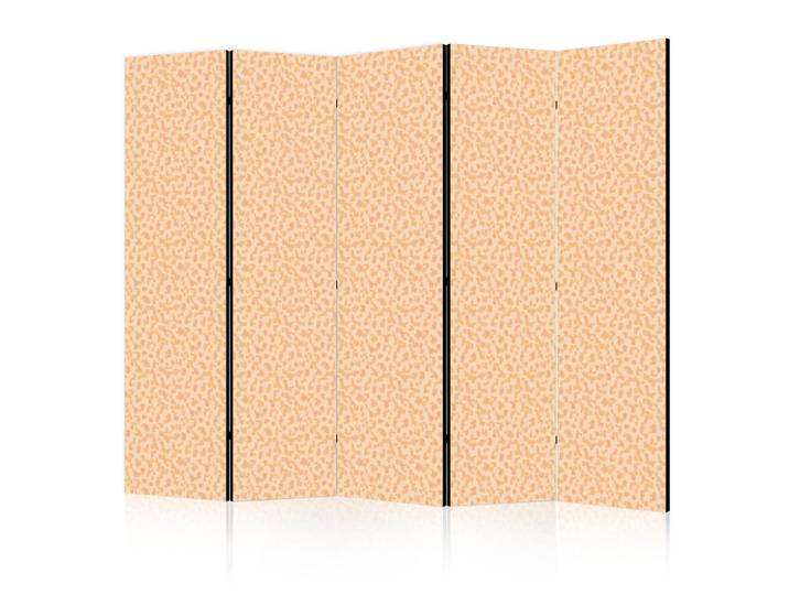Muralo Paravent Beidseitig Bedruckter 5-tlg 225x172 cm Punkte, Orange, Holz, Abstrakt, Rechteckig, 225x172x3 cm, Wohnzimmer, Raumteiler, Paravents