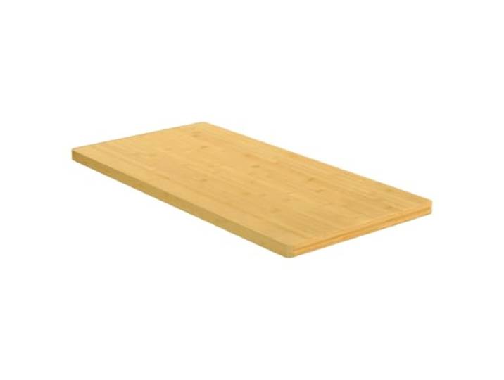 HGPOTUY Tischplatte 50x100x2,5 cm Bambus Bambus, abgerundete Ecken, lackierte Oberfläche, vielseitig kombinierbar, robustes Material