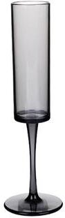 Snug & Styled Elegant Acrylic Champagne Glasses Set Unbreakable Champagne Flutes For Parties And Outdoor Use black
