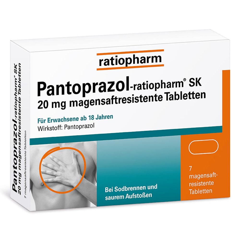 ratiopharm GmbH Pantoprazol-ratiopharm® SK 20 mg bei Sodbrennen 05520833