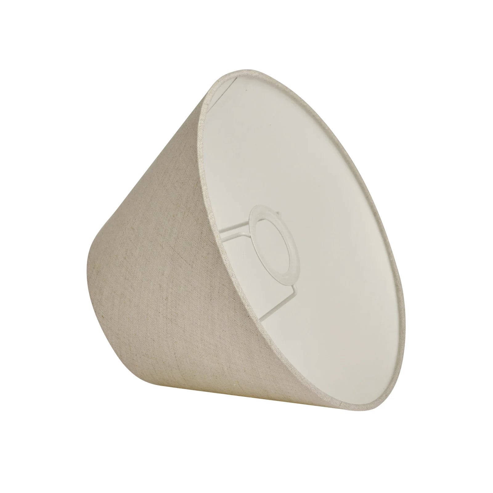 Watt & Veke Basic brede kap, beige, Ø 25 cm, stof