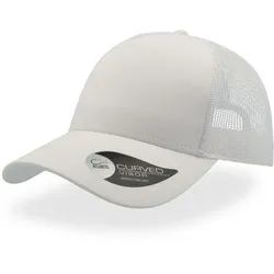 Atlantis Unisex 5-Panel Trucker Kappe 'Rapper' Netz Cap RAPC white/white one size