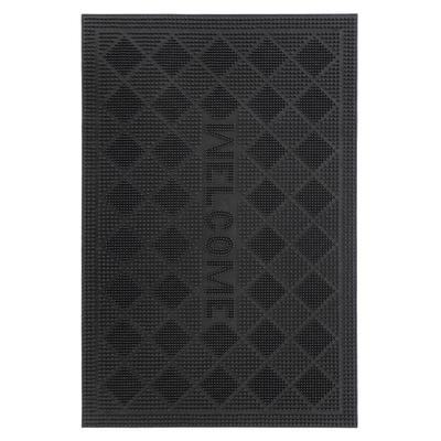 Fußmatte KAYOOM "Elegant Entry 325", schwarz, B:40cm H:6mm L:60cm, Gummi, Teppiche, Fußmatte, Türmatte, Gummi, Eingang, Welcome