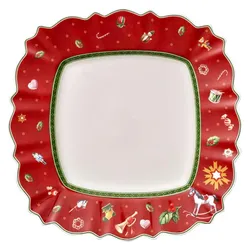 6x Villeroy & Boch Speiseteller, Teller, Rot