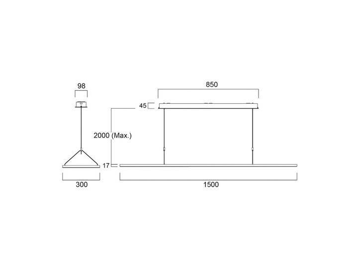 Sylvania Hängeleuchte Areum, weiß / opal, für Arbeitszimmer / Büro, Metall