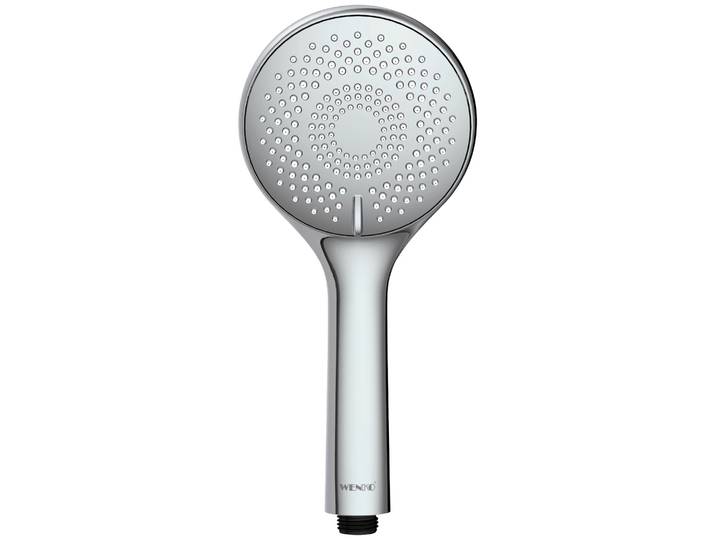 Handbrause WENKO Watersaving , silber (silber grau), B:11cm T:11cm, Duschköpfe, Handbrause, Ø 11 cm, Bis zu 40% Wasser Ersparnis