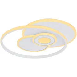 LED Deckenlampe Esszimmerlampe Wohnzimmerleuchte, dimmbar Fernbedienung, Memory Nachtlicht, 50W 3600lm warmweiß-kaltweiß 3000-6000K, L 54 cm