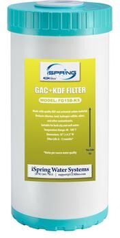 "iSpring GAC and KDF Carbon Filter Replacement Cartridge for US21B, 10"" x 4.5"""