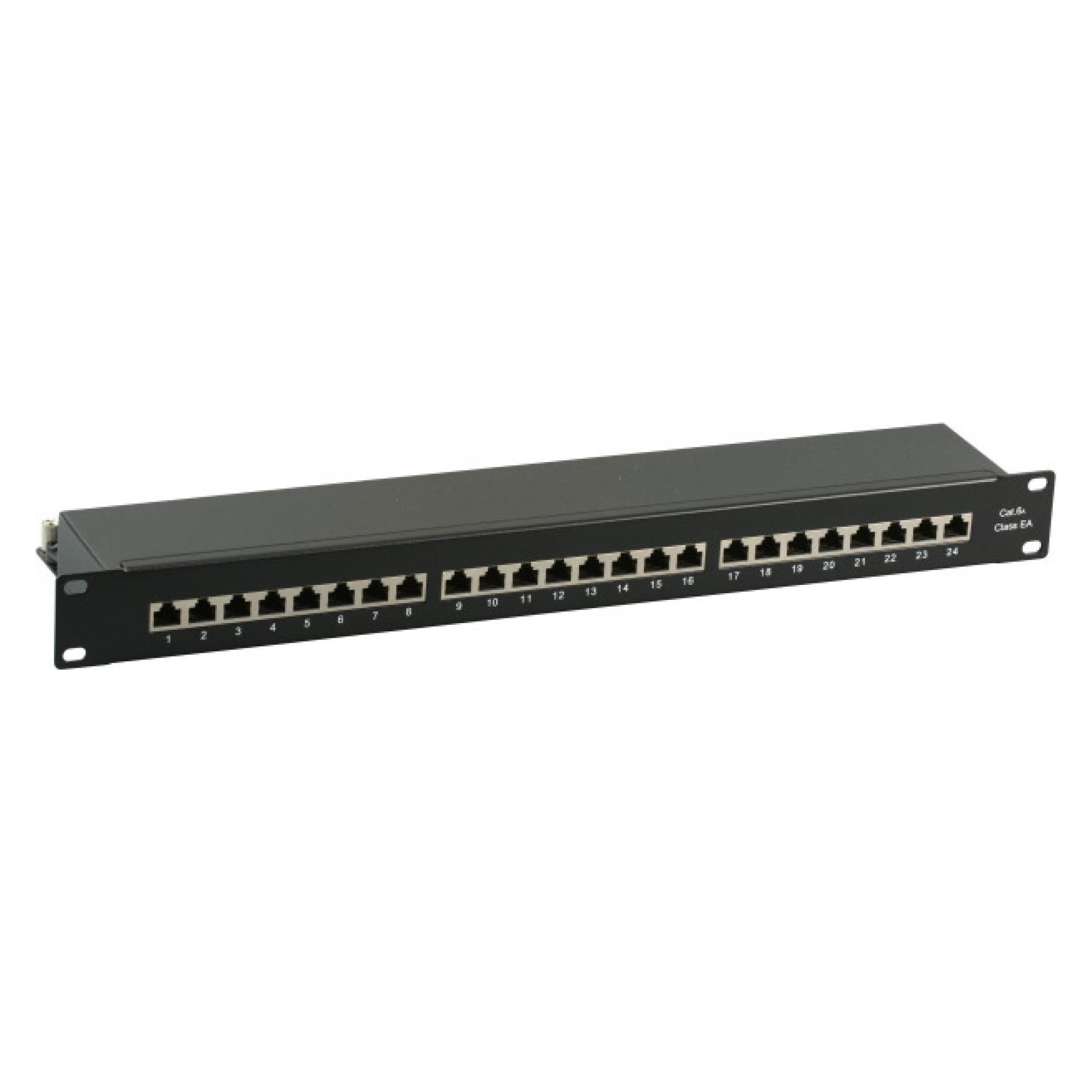 EFB Elektronik Patchpanel STP 24x Cat., 19" 1HE (37666SW.1M)