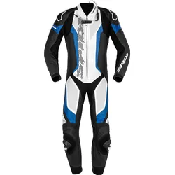 Spidi Laser Pro, Lederkombi 1tlg. perforiert - Schwarz/Weiß/Blau - 52
