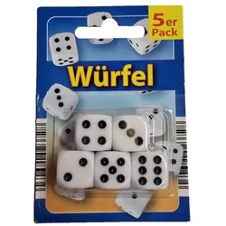 Würfel Set 5 Stück Spielwürfel Spiele Zubehör Acryl Knobeln Glückswürfel Bunt