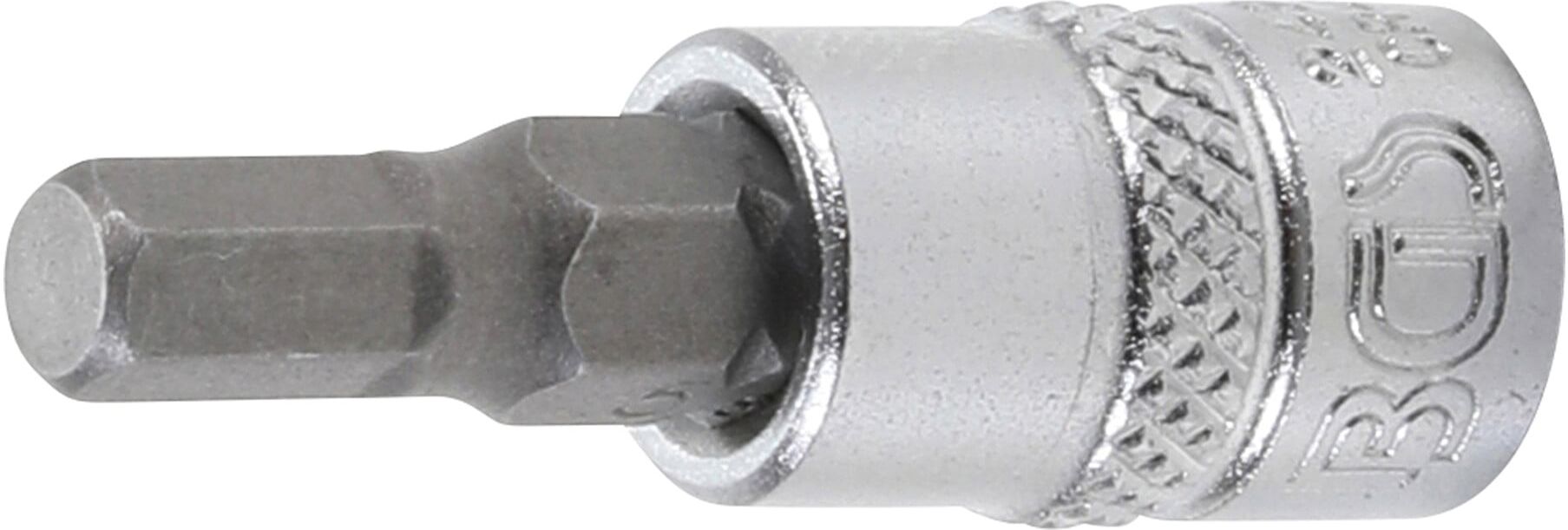 BGS Bit-Einsatz Antrieb Innenvierkant 6,3 mm Innensechskant 5 mm ; BGS technic (2499)
