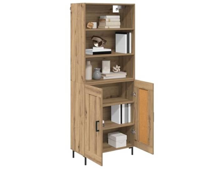 KTHLBRH Hohe Anrichte aus Holz, 180 cm Funktionales Regal, modernes Design, einfache Montage, für Wohnzimmer und Esszimmer