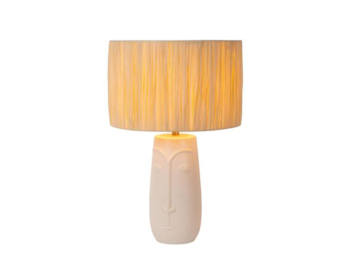 Lampe de de table céramique blanche