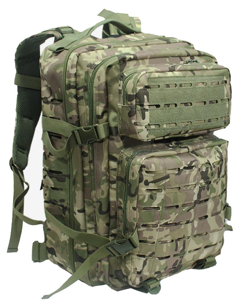 Taktischer Rucksack, 40 Liter, mit Molle-System (Lasergeschnitten) (BPT9-40), Multicam