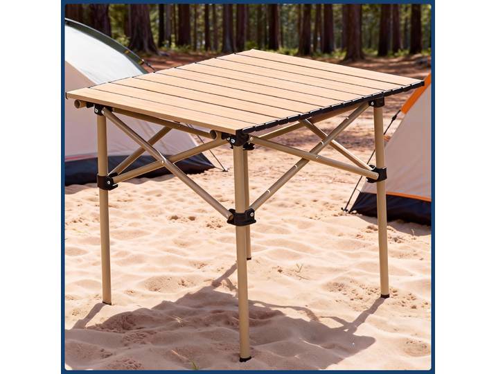 Table pliante d'extérieur, ensemble table et chaise pliantes portables de camping, table en rouleau d'œufs ultra-légère, table pliante de camping, camping