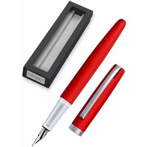 Online Füller Eleganza, Feder M, für Rechtshänder, aus Metall, rot