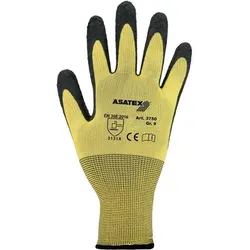 ASATEX Handschuhe gelb / schwarz Gr. 10 - 3750/10