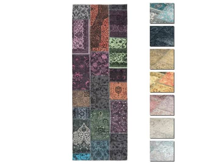 Kelim Patchwork Tapis Salon Bleu 195x280 cm Tapis Chambre Moderne À Poils Courts Ultra Doux